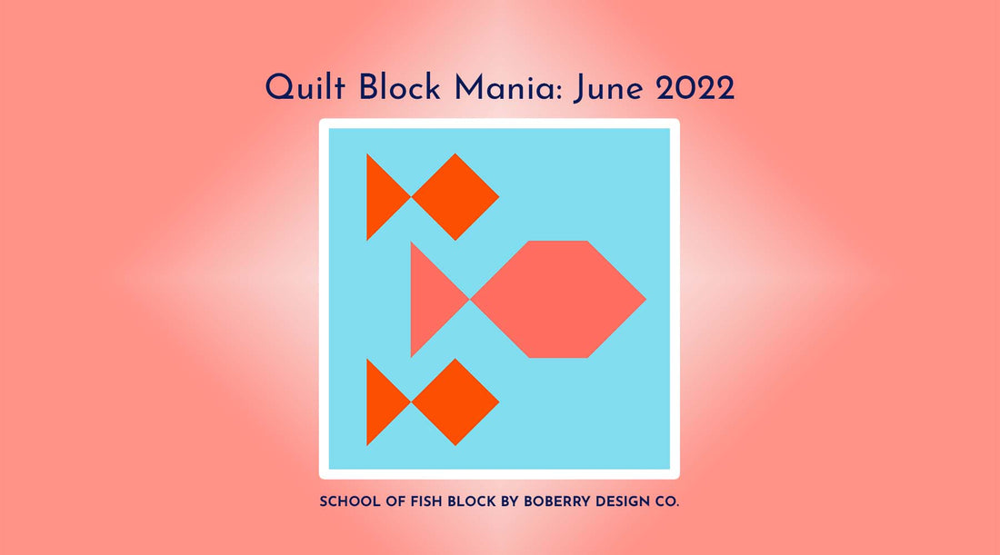 School of Fish Block by BoBerry Design Co.