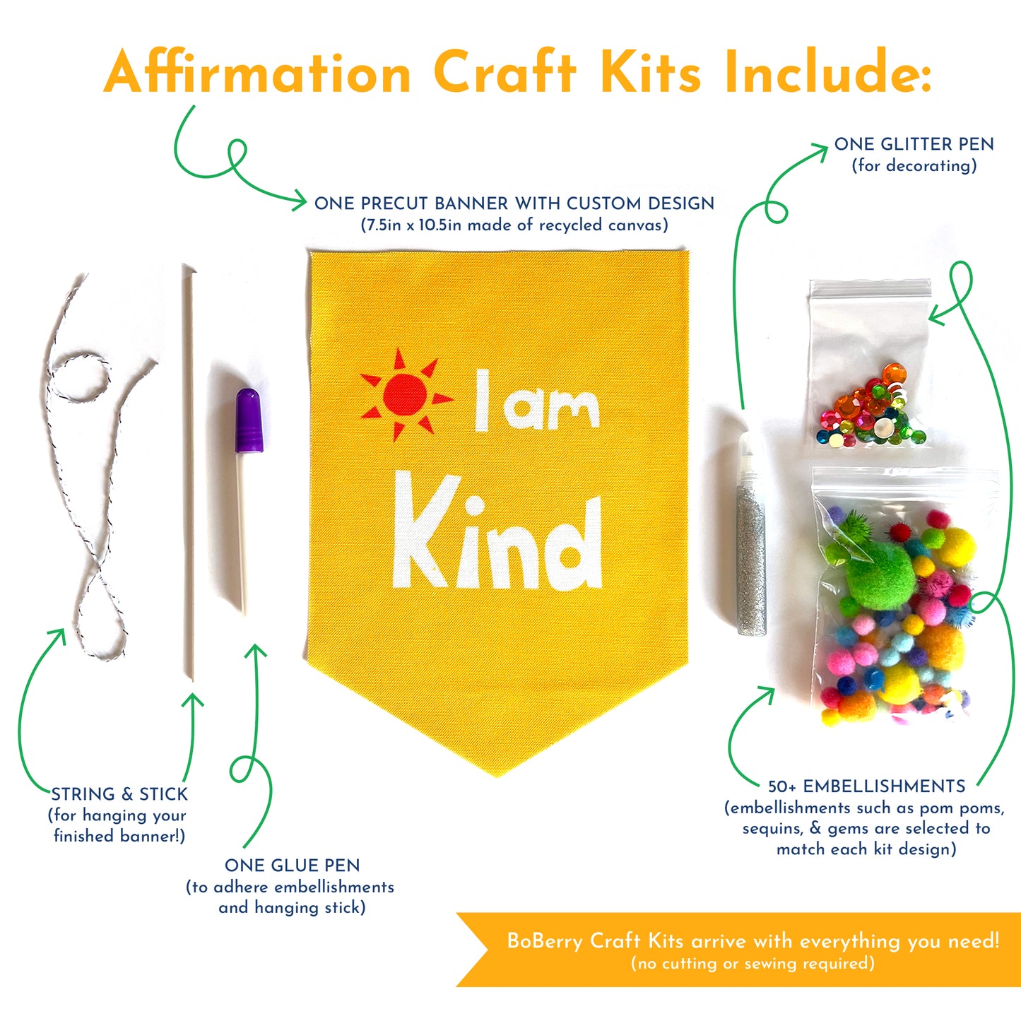 Affirmation Craft Kit – I Am Kind