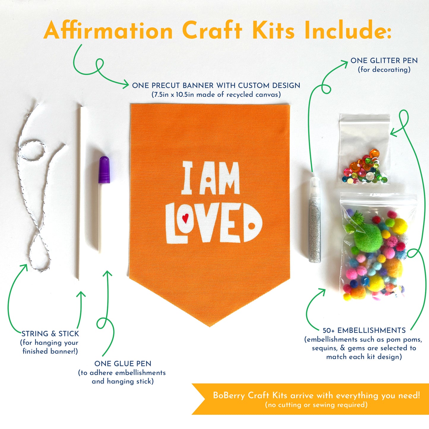 Affirmation Craft Kit – I Am Loved